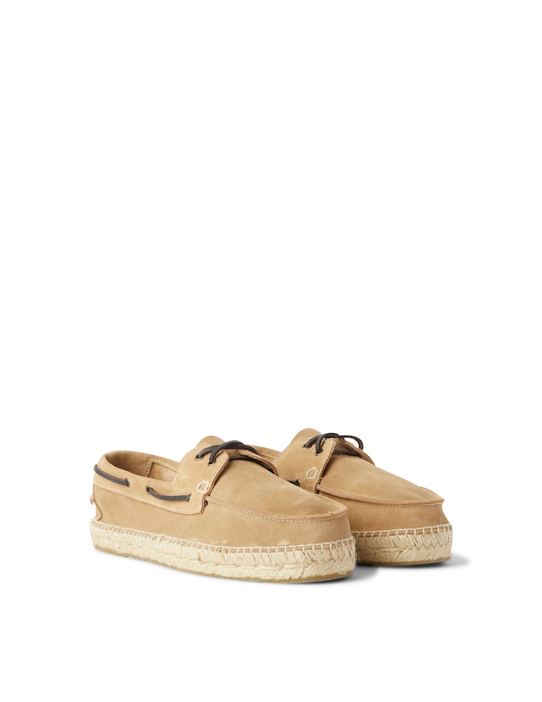 rinascente Manebì Boat shoe suede - beige