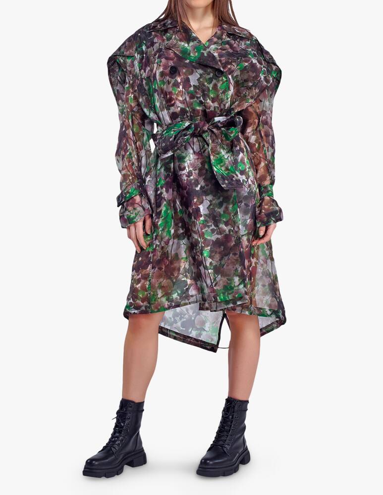 Mr&Mrs Italy Camouflage print trench - picture 2 Mr&Mrs Italy Camouflage print trench - picture 2