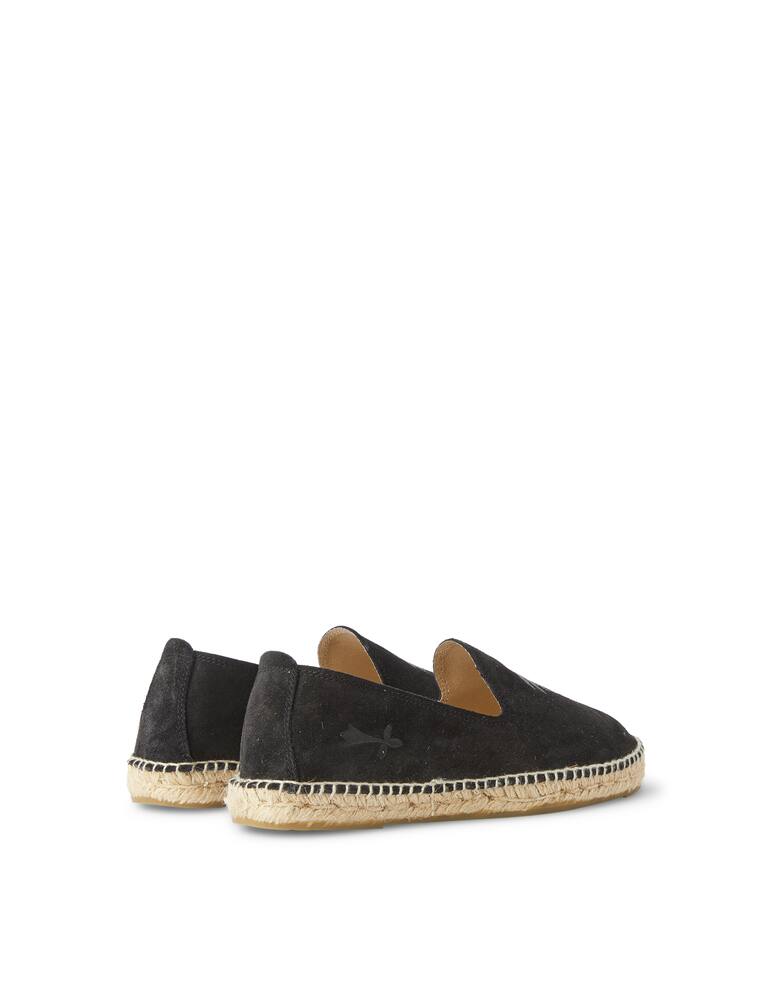 rinascente Manebì Espadrillas suede palm embroidery shoes - black