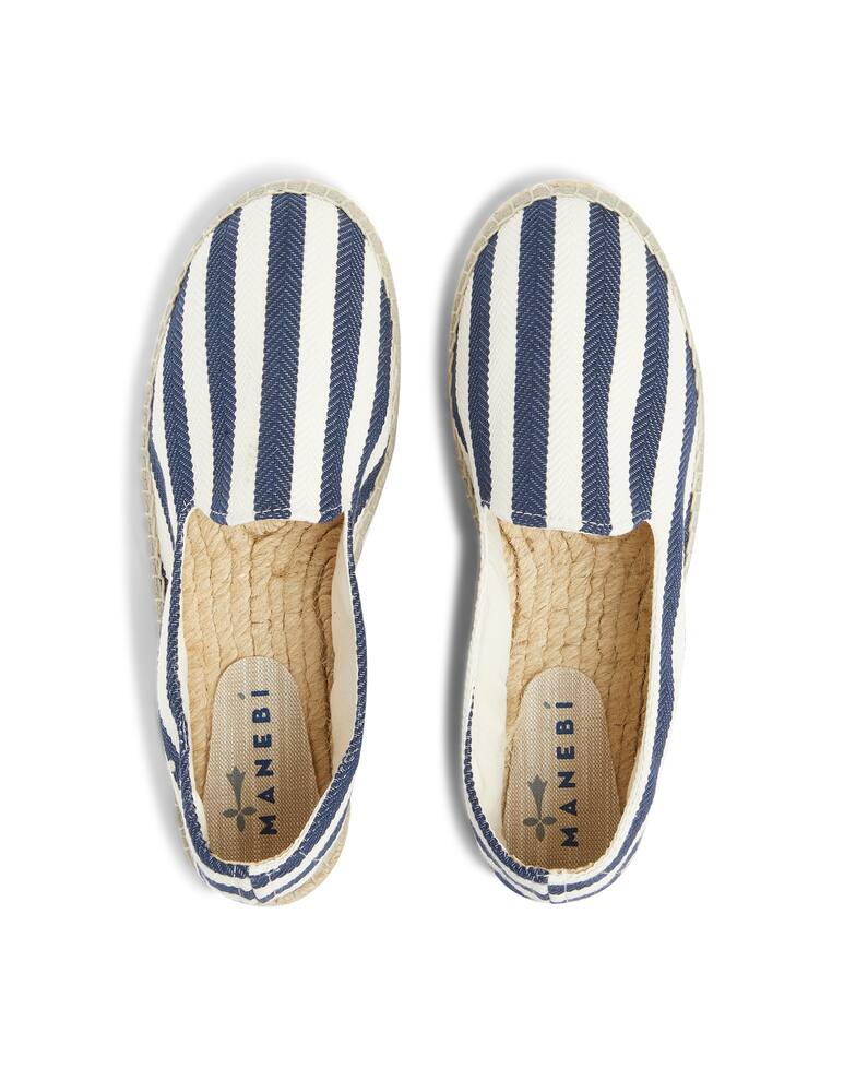rinascente Manebì Scarpe espadrillas in canvas a righe - blu