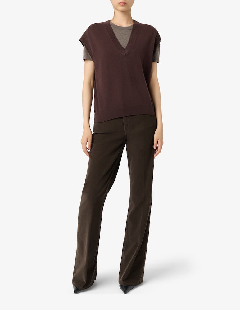 Pure Cashmere V neck gilet - picture 2 Pure Cashmere V neck gilet - picture 2