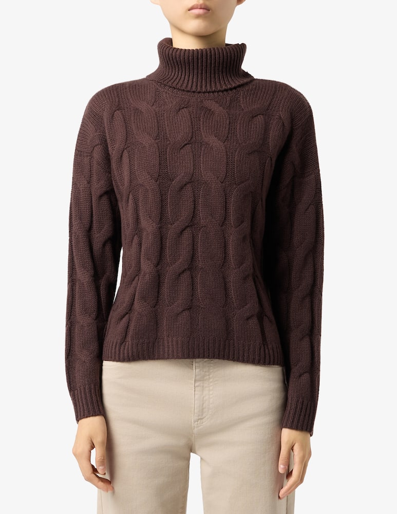 Pure Cashmere Maglia collo alto bicolore - immagine 1 Pure Cashmere Maglia collo alto bicolore - immagine 1