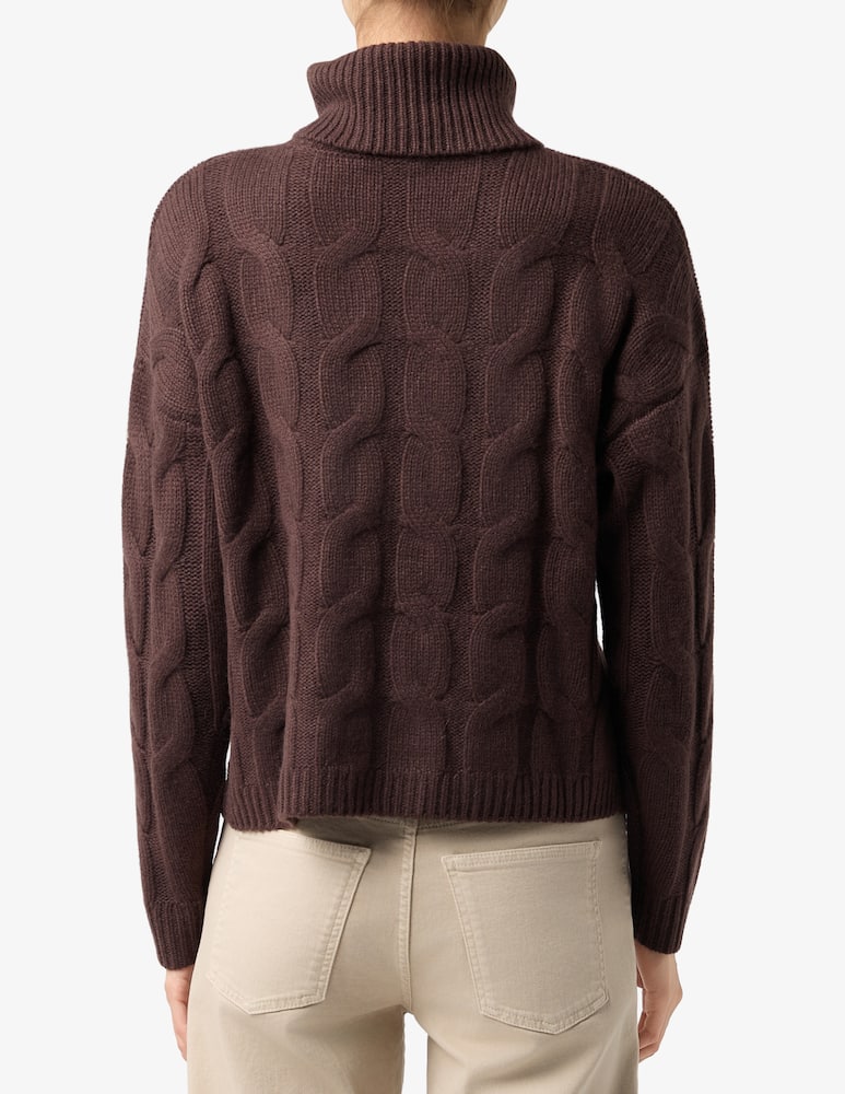 Pure Cashmere Maglia collo alto bicolore - immagine 3 Pure Cashmere Maglia collo alto bicolore - immagine 3