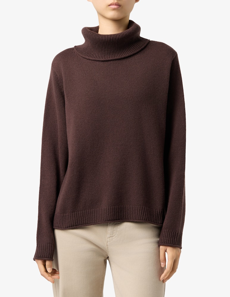 Pure Cashmere Maglia collo alto bicolore - immagine 1 Pure Cashmere Maglia collo alto bicolore - immagine 1