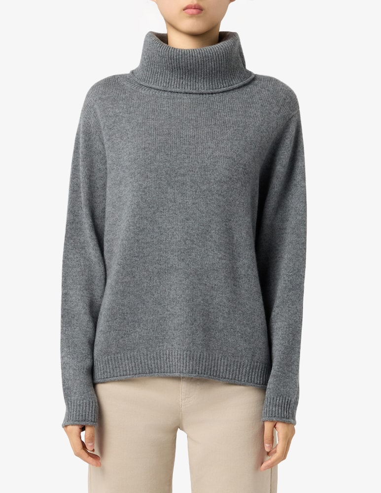 Pure Cashmere Maglia collo alto bicolore - immagine 1 Pure Cashmere Maglia collo alto bicolore - immagine 1