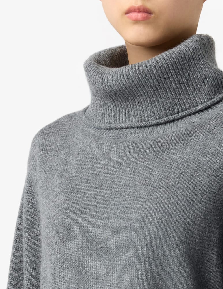 Pure Cashmere Maglia collo alto bicolore - immagine 4 Pure Cashmere Maglia collo alto bicolore - immagine 4