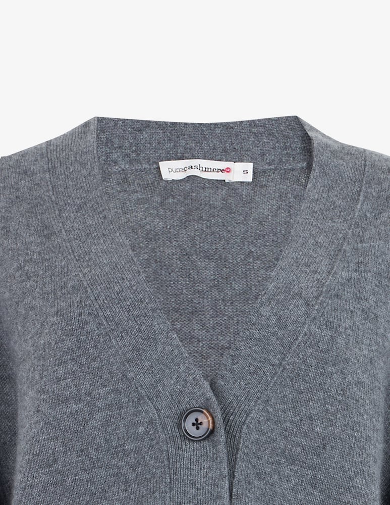 Pure Cashmere V-neck cardigan with four buttons - picture 3 Pure Cashmere V-neck cardigan with four buttons - picture 3