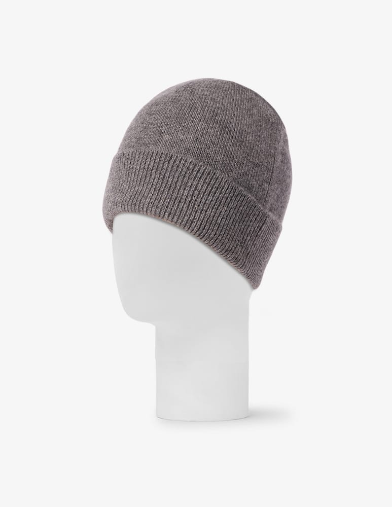 Pure Cashmere Cappello con bordo a costine - immagine 1 Pure Cashmere Cappello con bordo a costine - immagine 1