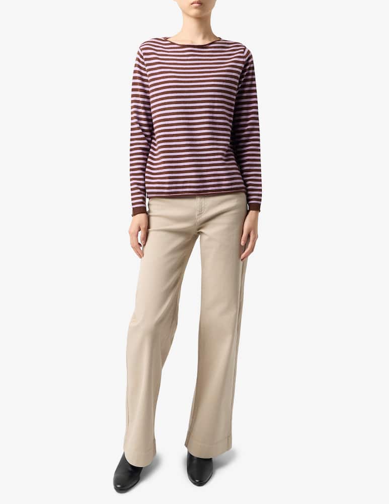 Pure Cashmere Striped long-sleeve tee - picture 2 Pure Cashmere Striped long-sleeve tee - picture 2