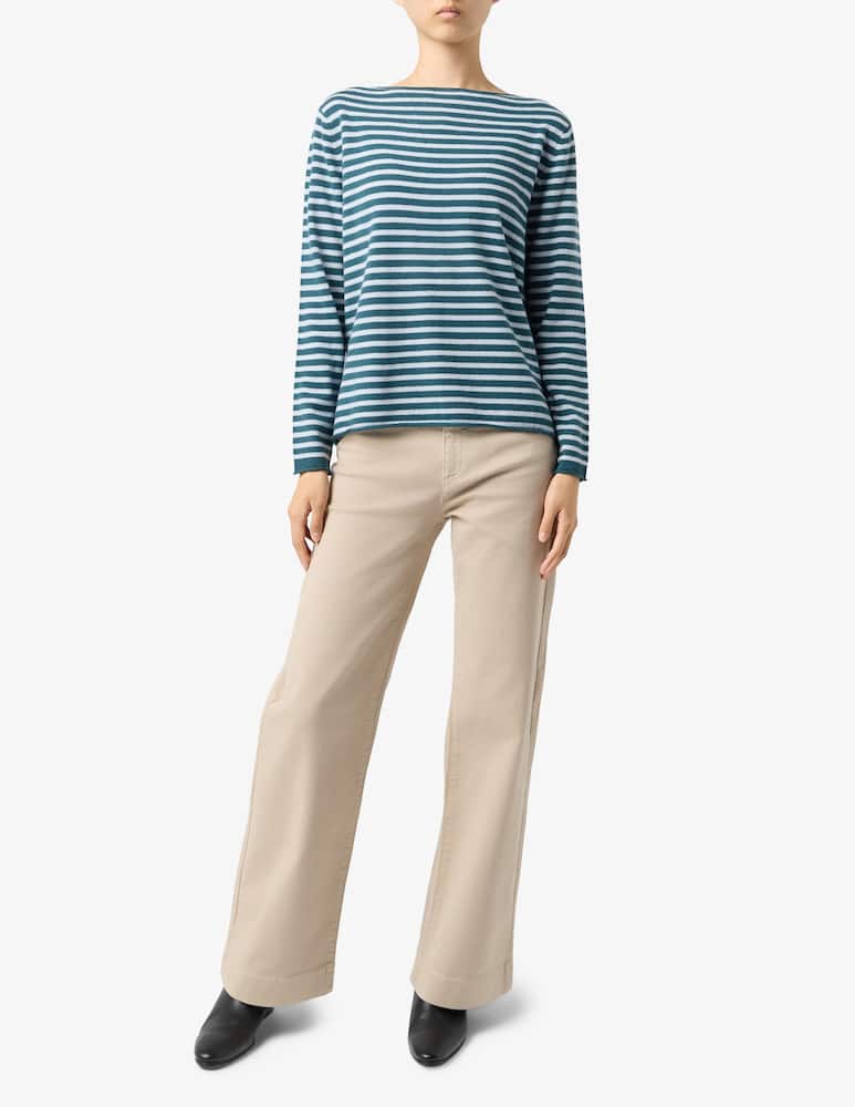 Pure Cashmere Striped long-sleeve tee - picture 2 Pure Cashmere Striped long-sleeve tee - picture 2