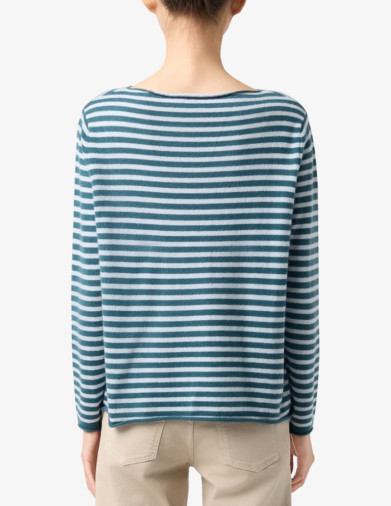 Pure Cashmere Striped long-sleeve tee - picture 3 Pure Cashmere Striped long-sleeve tee - picture 3