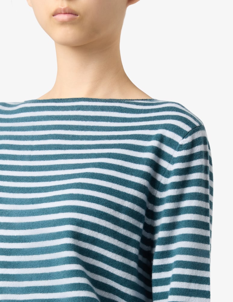 Pure Cashmere Striped long-sleeve tee - picture 4 Pure Cashmere Striped long-sleeve tee - picture 4