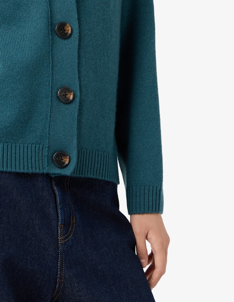 Pure Cashmere V neck cardigan - picture 4