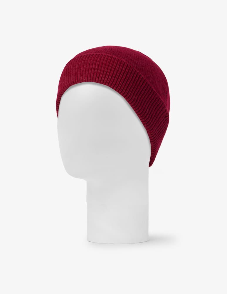 Pure Cashmere Cappello con bordo a costine - immagine 1 Pure Cashmere Cappello con bordo a costine - immagine 1