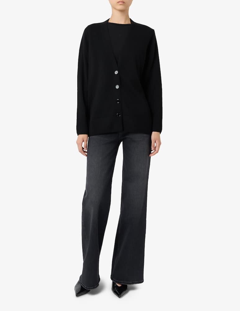 Pure Cashmere Cardigan scollo a v - immagine 2 Pure Cashmere Cardigan scollo a v - immagine 2