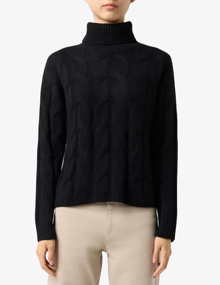 Pure Cashmere Maglia collo alto bicolore - immagine 1 Pure Cashmere Maglia collo alto bicolore - immagine 1