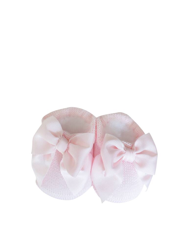 rinascente Story Loris Babbucce con fiocco in gros grain realizzato a mano - rosa