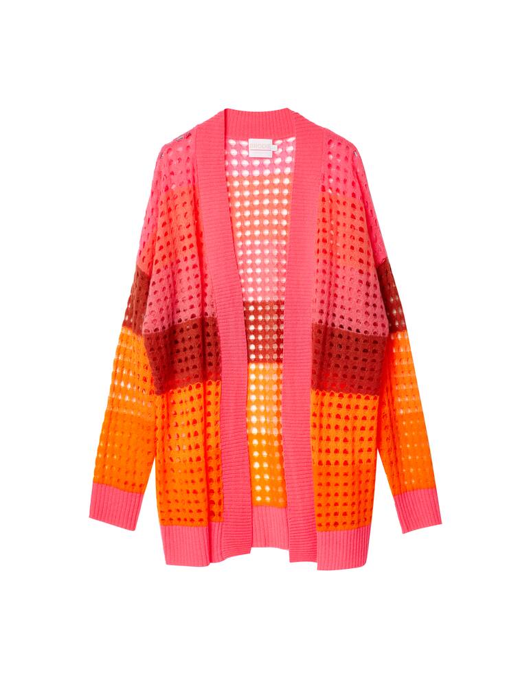 rinascente Brodie Cashmere Cardigan in cashmere Sunset - rosa