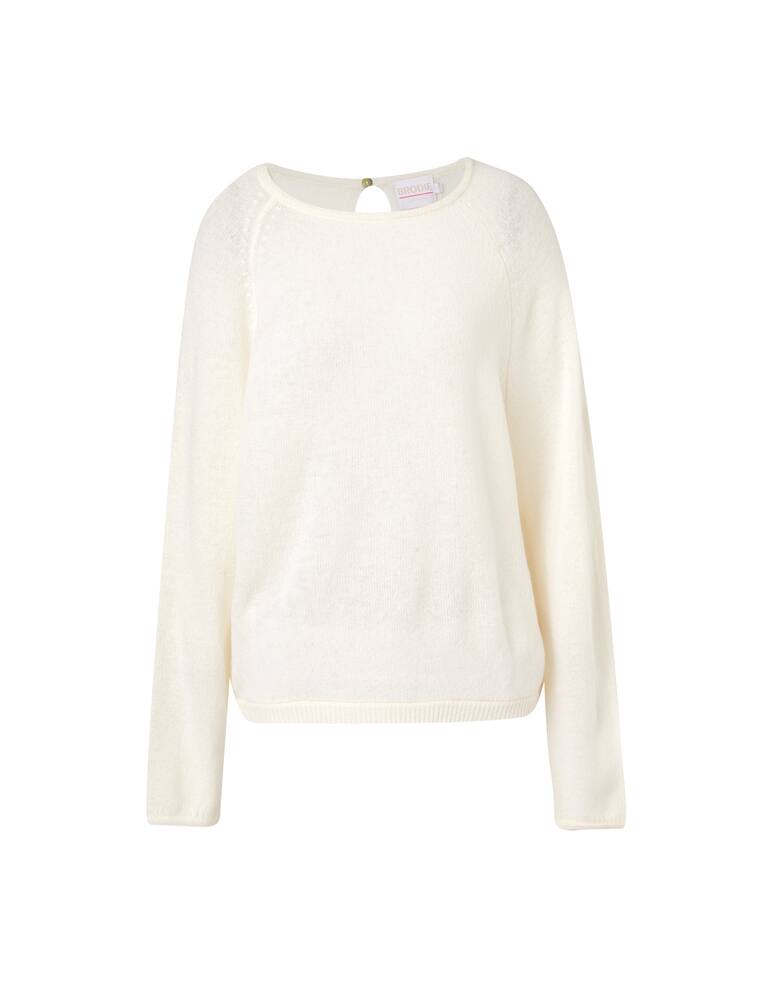 rinascente Brodie Cashmere Open back cashmere jumper - white