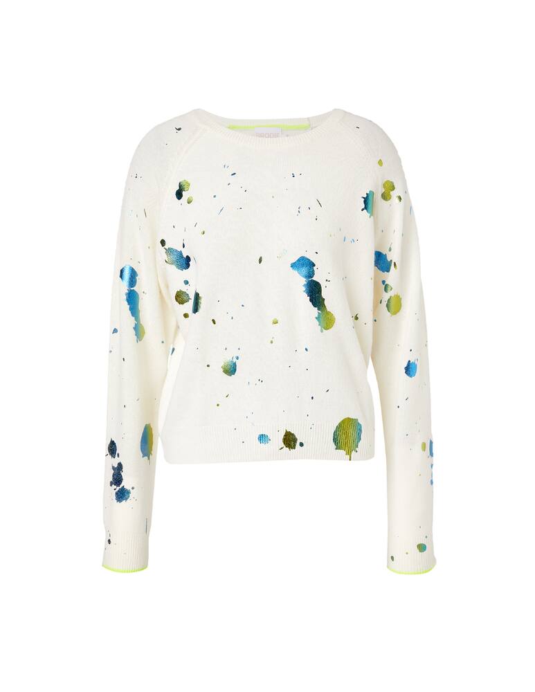 rinascente Brodie Cashmere Shout Out cashemre jumper - white