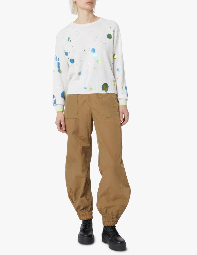 rinascente Brodie Cashmere Shout Out cashemre jumper - white