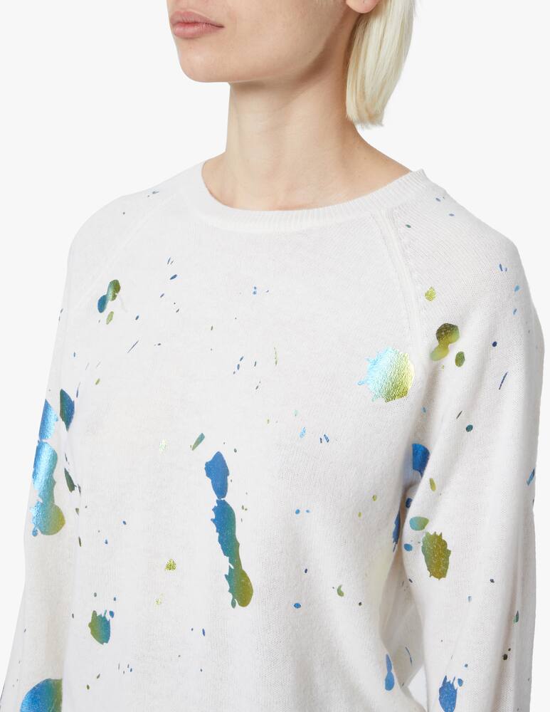 rinascente Brodie Cashmere Shout Out cashemre jumper - white