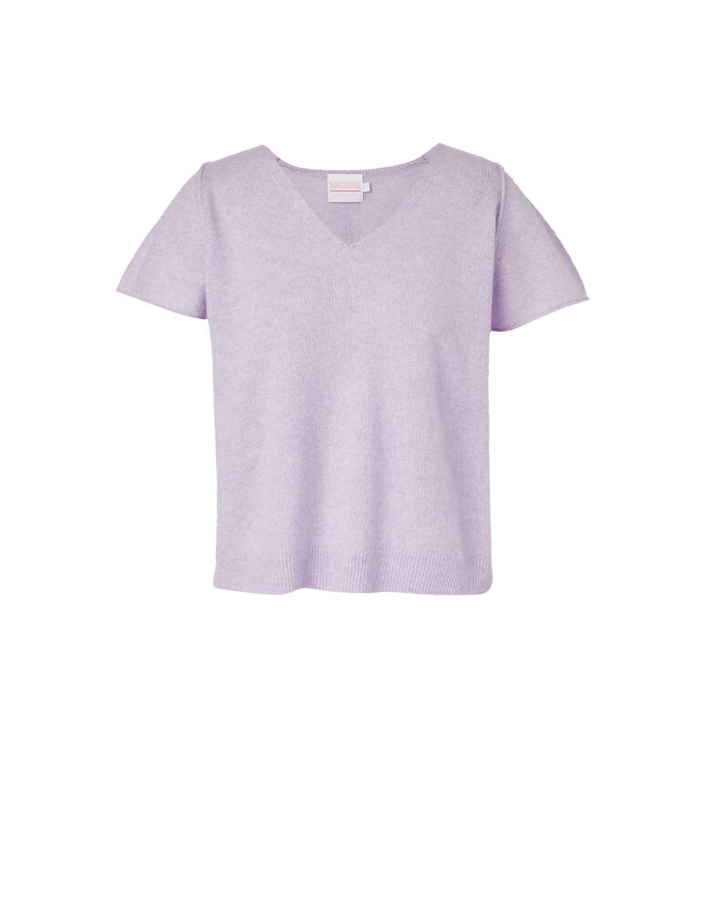 rinascente Brodie Cashmere T-shirt in cashmere Penelope - lilla