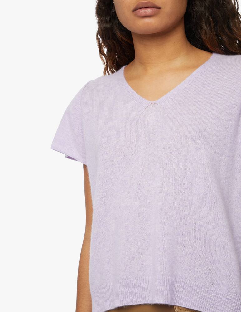rinascente Brodie Cashmere T-shirt in cashmere Penelope - lilla