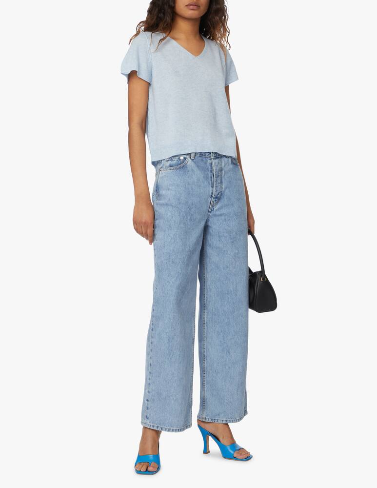 rinascente Brodie Cashmere Penelope cashmere t-shirt - light blue