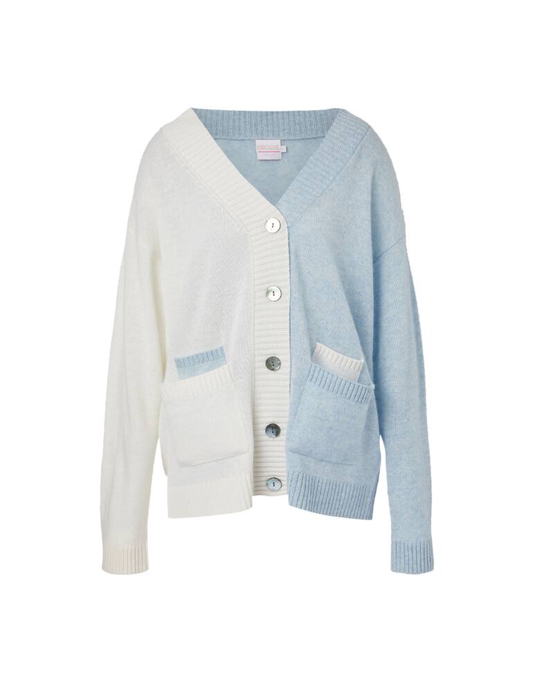 rinascente Brodie Cashmere Cardigan in cashmere Bella - azzurro