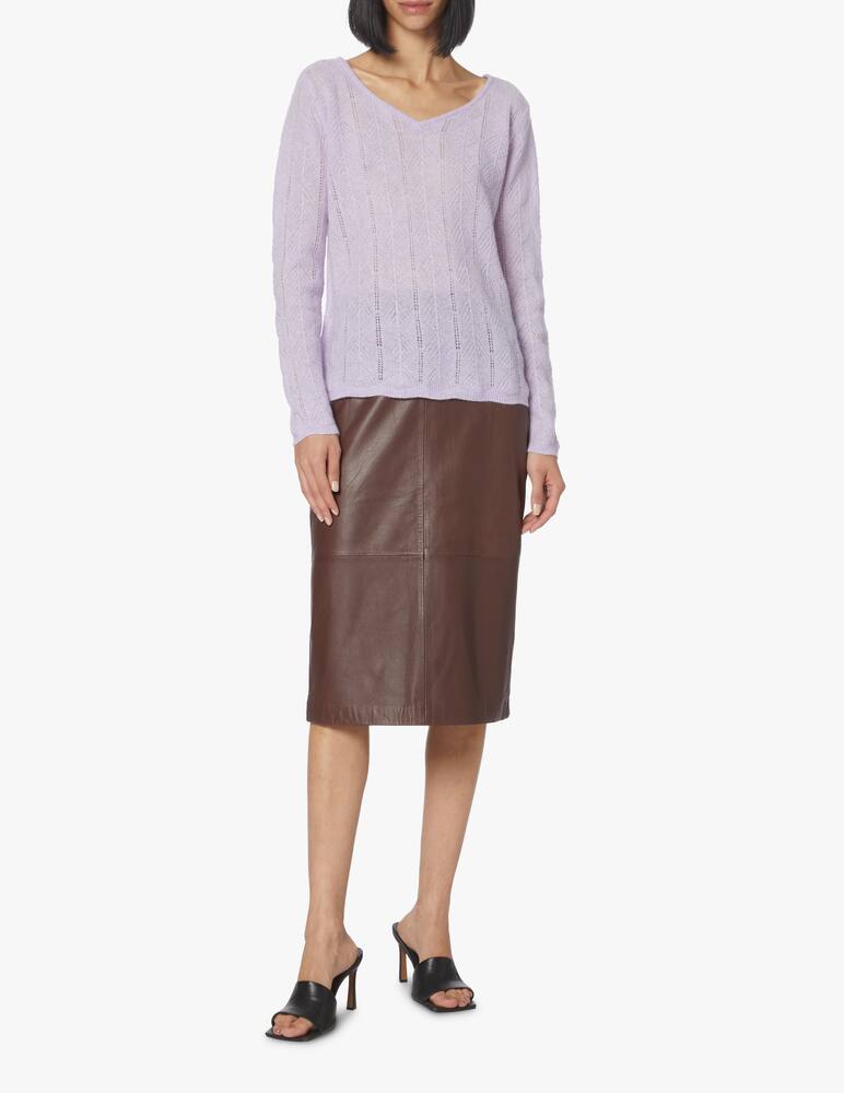 rinascente Brodie Cashmere Ruby reversible top - lilac