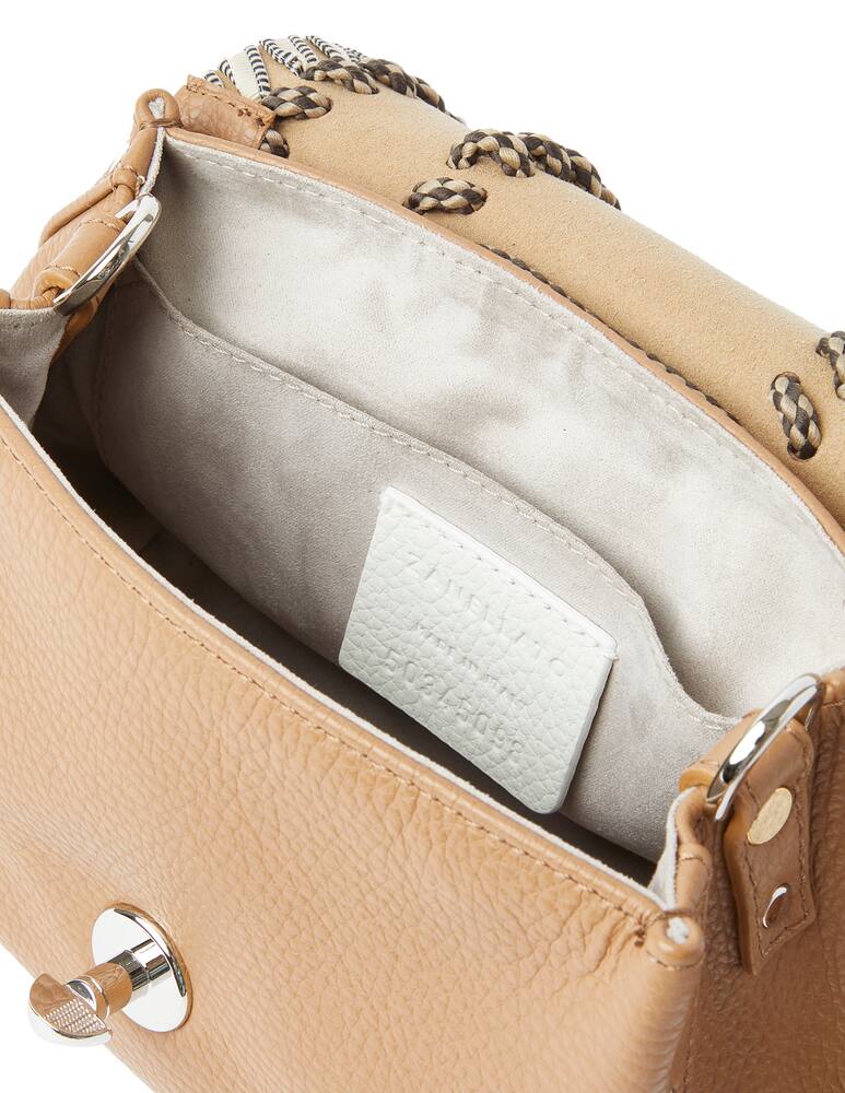 rinascente Zanellato Postina Baby Linea Nodo Colonial bag - beige