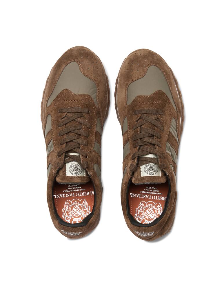 rinascente Alberto Fasciani Suede nylon sneakers - beige