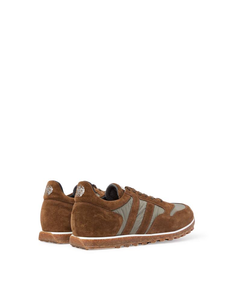 rinascente Alberto Fasciani Suede nylon sneakers - beige