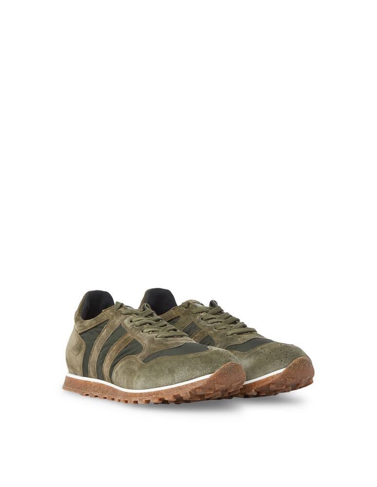 rinascente Alberto Fasciani Suede nylon sneakers - green