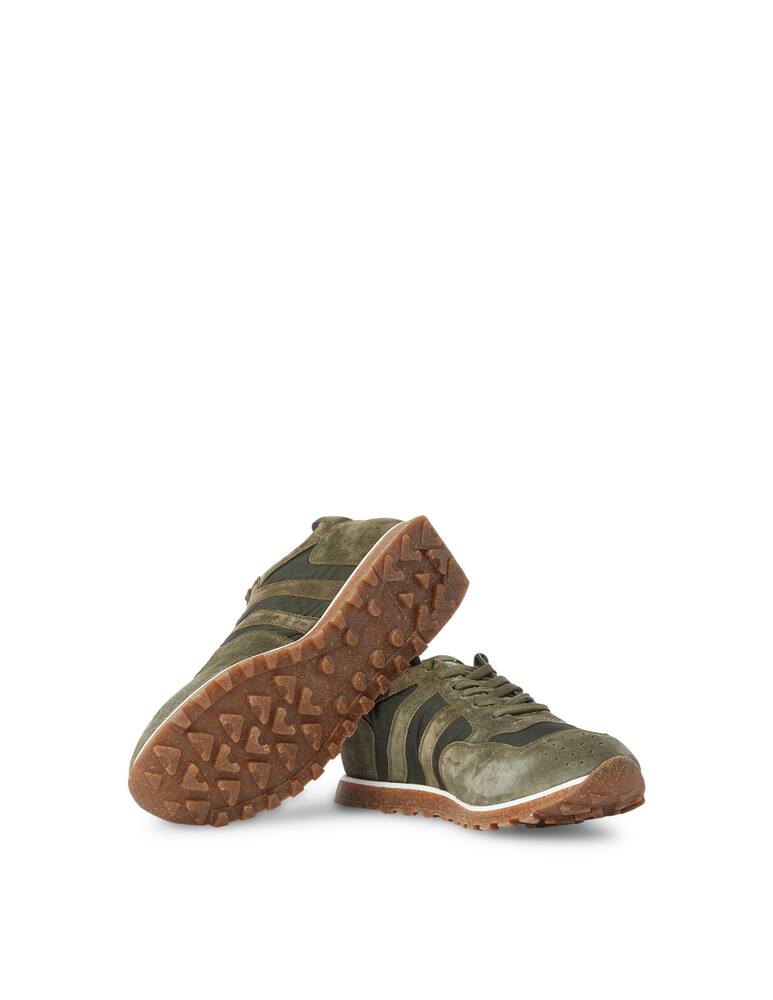 rinascente Alberto Fasciani Suede nylon sneakers - green