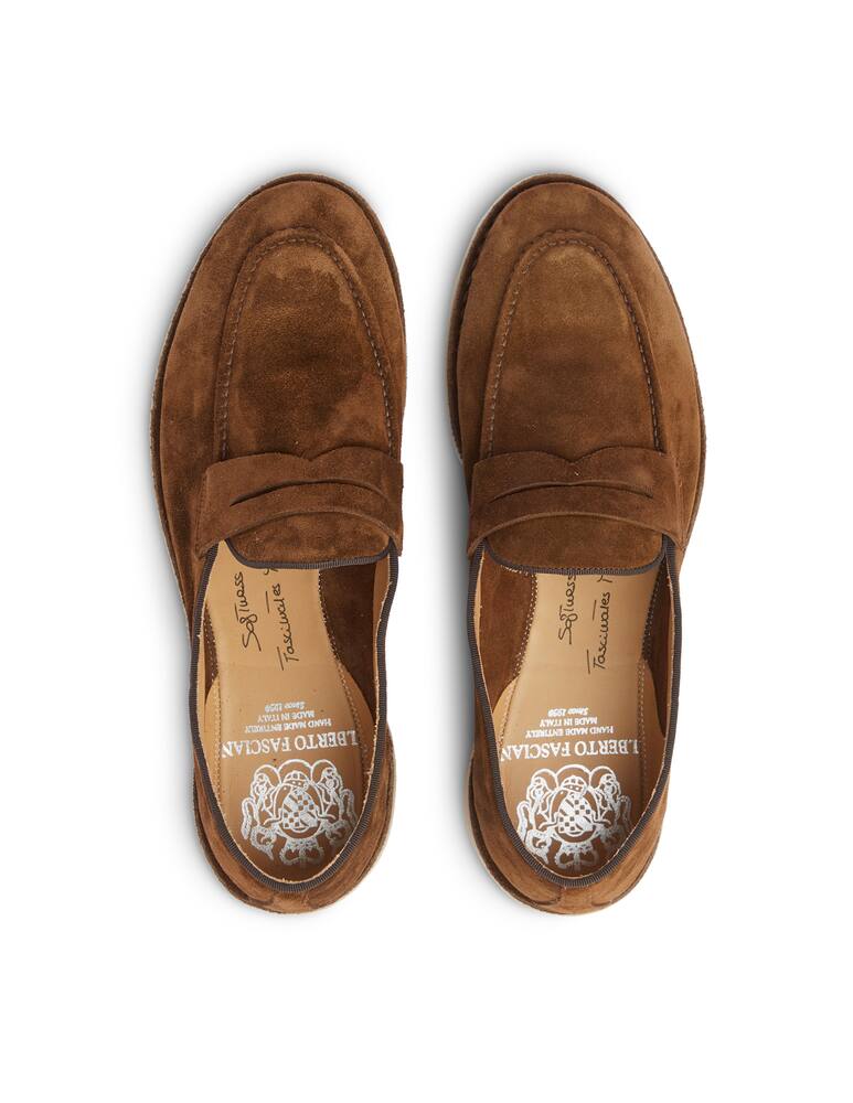 rinascente Alberto Fasciani Mocassini crosta in pelle - marrone