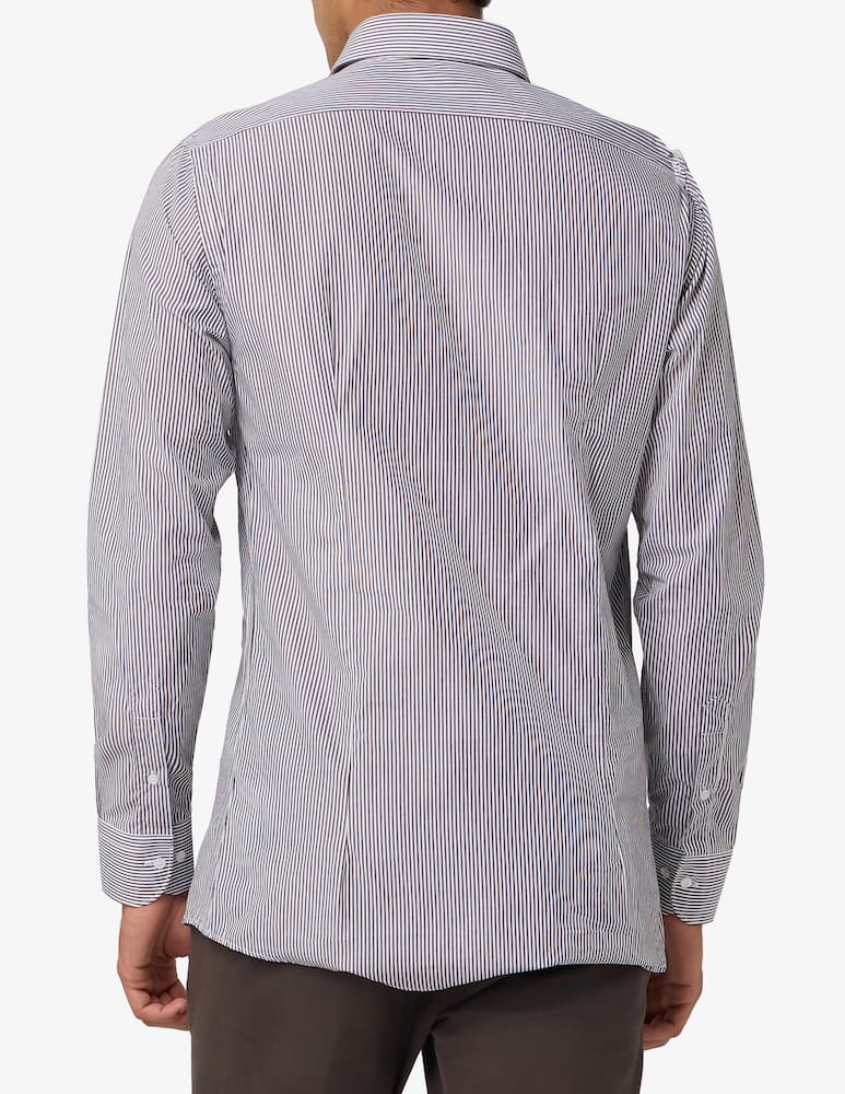 Sartoria Italiana Camicia a righe in popeline di cotone modern fit - immagine 3 Sartoria Italiana Camicia a righe in popeline di cotone modern fit - immagine 3