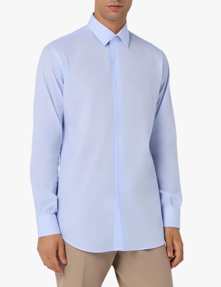 Sartoria Italiana Camicia a righe in popeline di cotone regular fit - immagine 1 Sartoria Italiana Camicia a righe in popeline di cotone regular fit - immagine 1