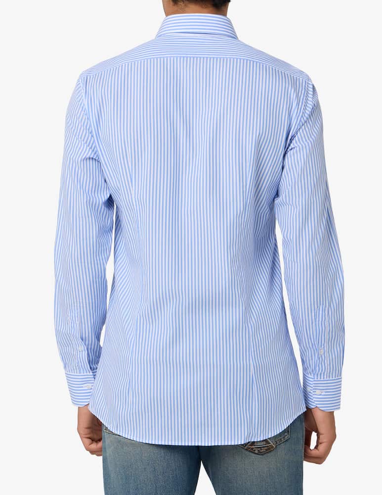 Sartoria Italiana Camicia rigata in popeline di cotone modern fit - immagine 3 Sartoria Italiana Camicia rigata in popeline di cotone modern fit - immagine 3