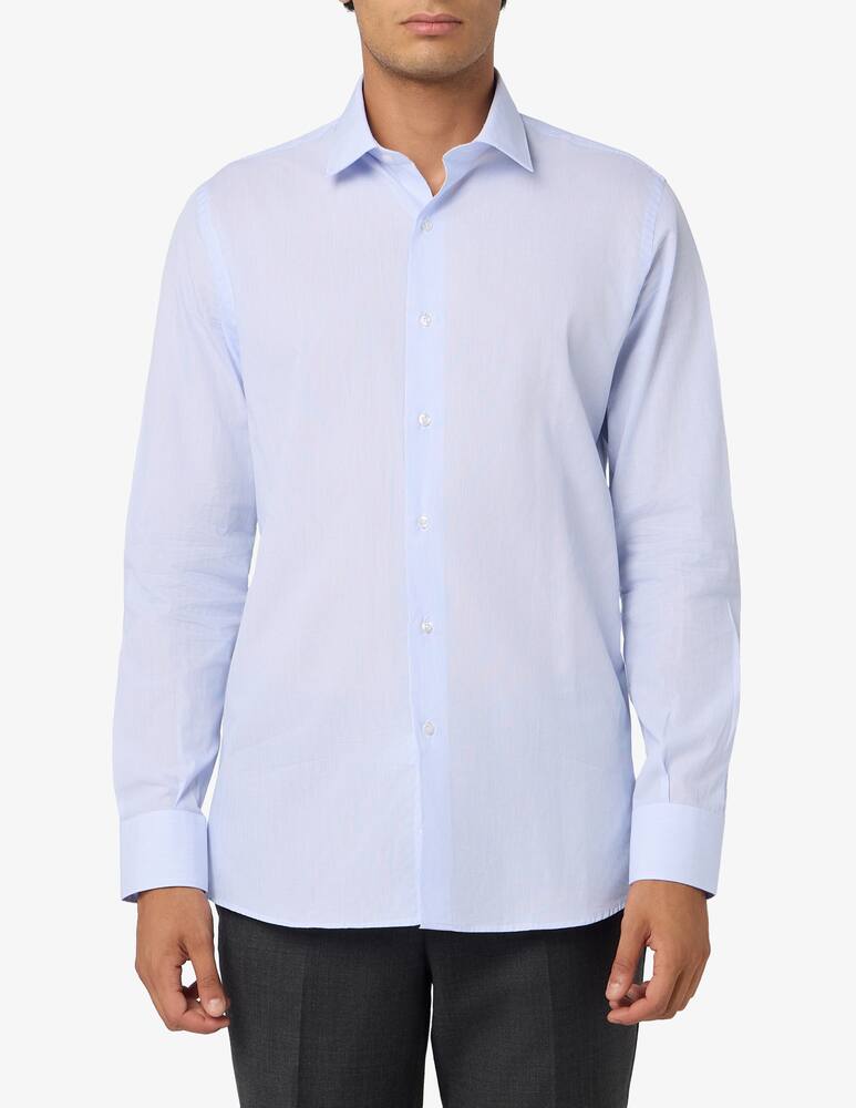 rinascente Sartoria Italiana Camicia rigata in popeline di cotone modern fit