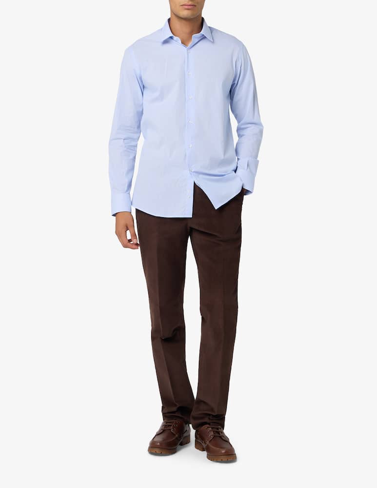 Sartoria Italiana Camicia rigata in popeline di cotone modern fit - immagine 2 Sartoria Italiana Camicia rigata in popeline di cotone modern fit - immagine 2