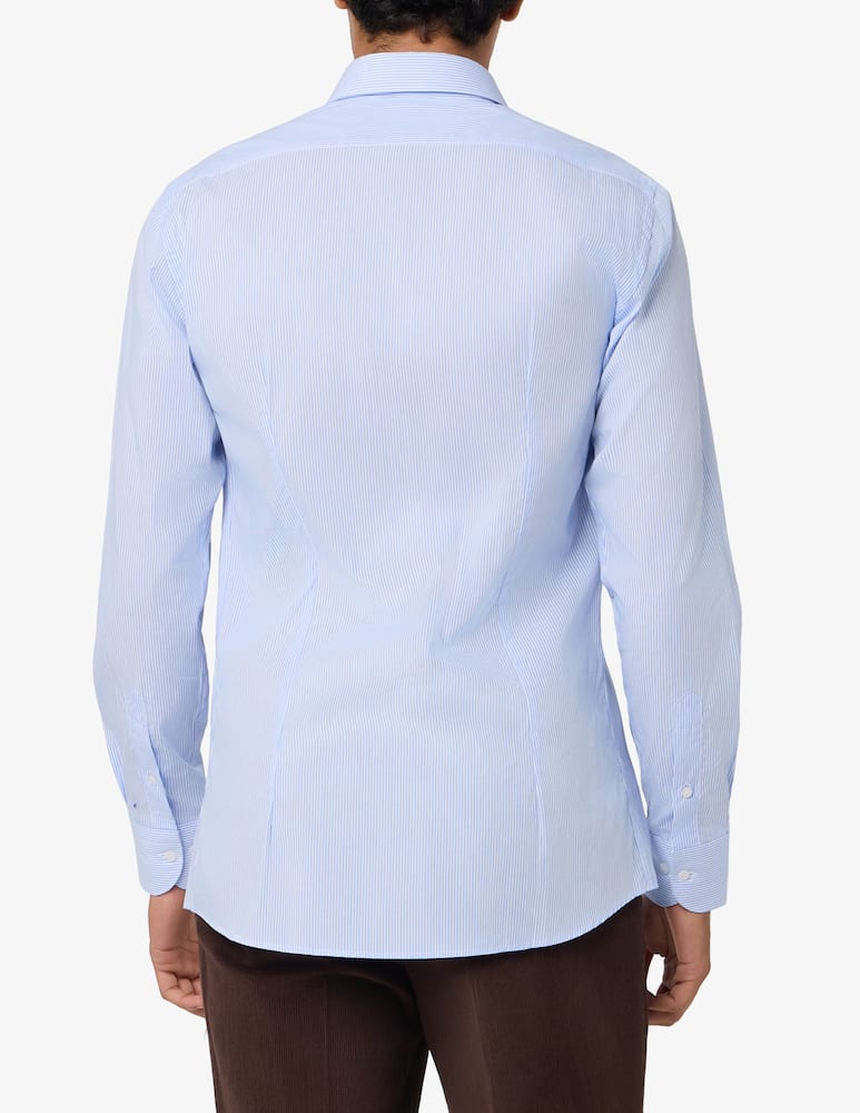 Sartoria Italiana Camicia rigata in popeline di cotone modern fit - immagine 3 Sartoria Italiana Camicia rigata in popeline di cotone modern fit - immagine 3