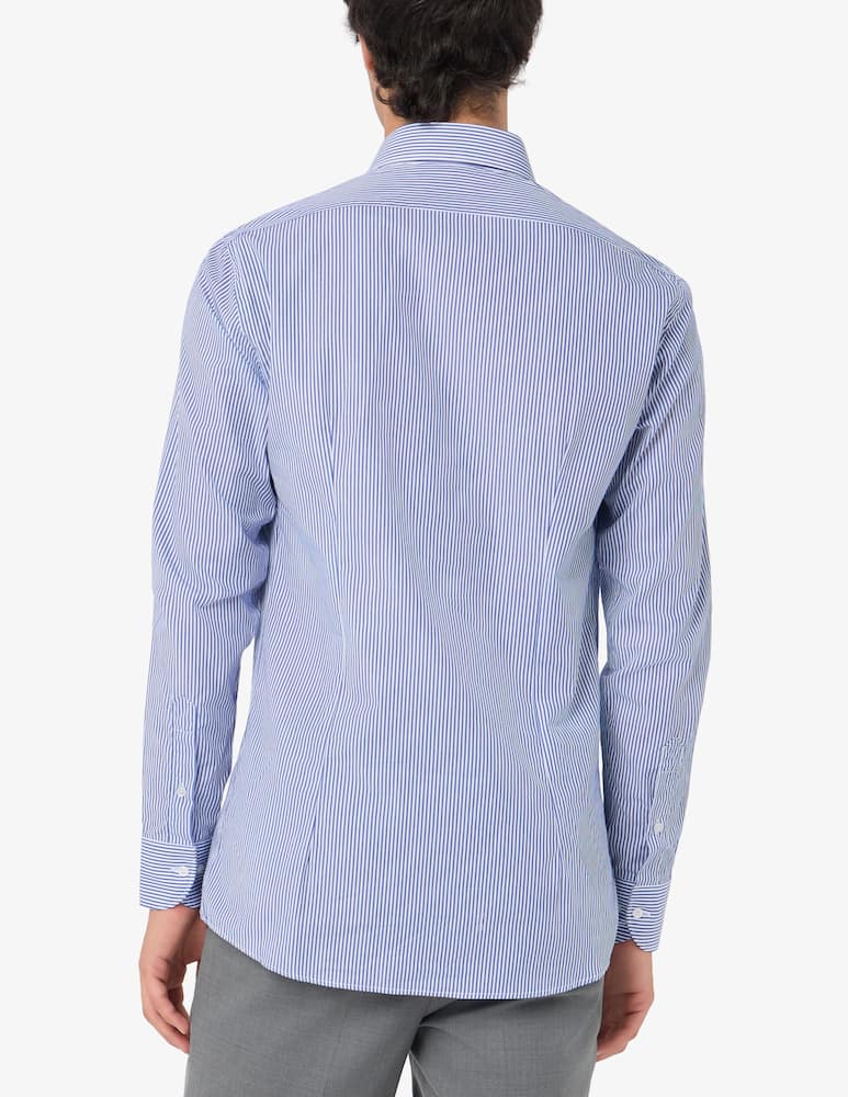 Sartoria Italiana Camicia a righe in popeline di cotone modern fit - immagine 3 Sartoria Italiana Camicia a righe in popeline di cotone modern fit - immagine 3