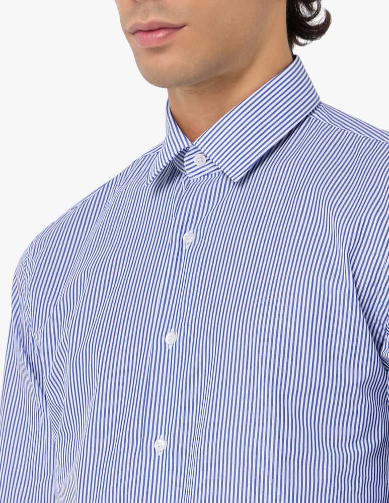 Sartoria Italiana Camicia a righe in popeline di cotone modern fit - immagine 4 Sartoria Italiana Camicia a righe in popeline di cotone modern fit - immagine 4