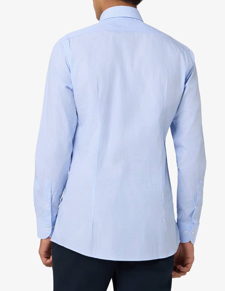 Sartoria Italiana Camicia a righe in popeline di cotone modern fit - immagine 3 Sartoria Italiana Camicia a righe in popeline di cotone modern fit - immagine 3