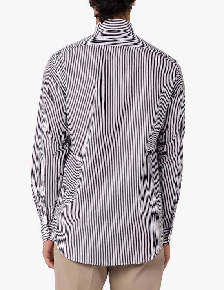 Sartoria Italiana Striped poplin shirt - picture 3 Sartoria Italiana Striped poplin shirt - picture 3