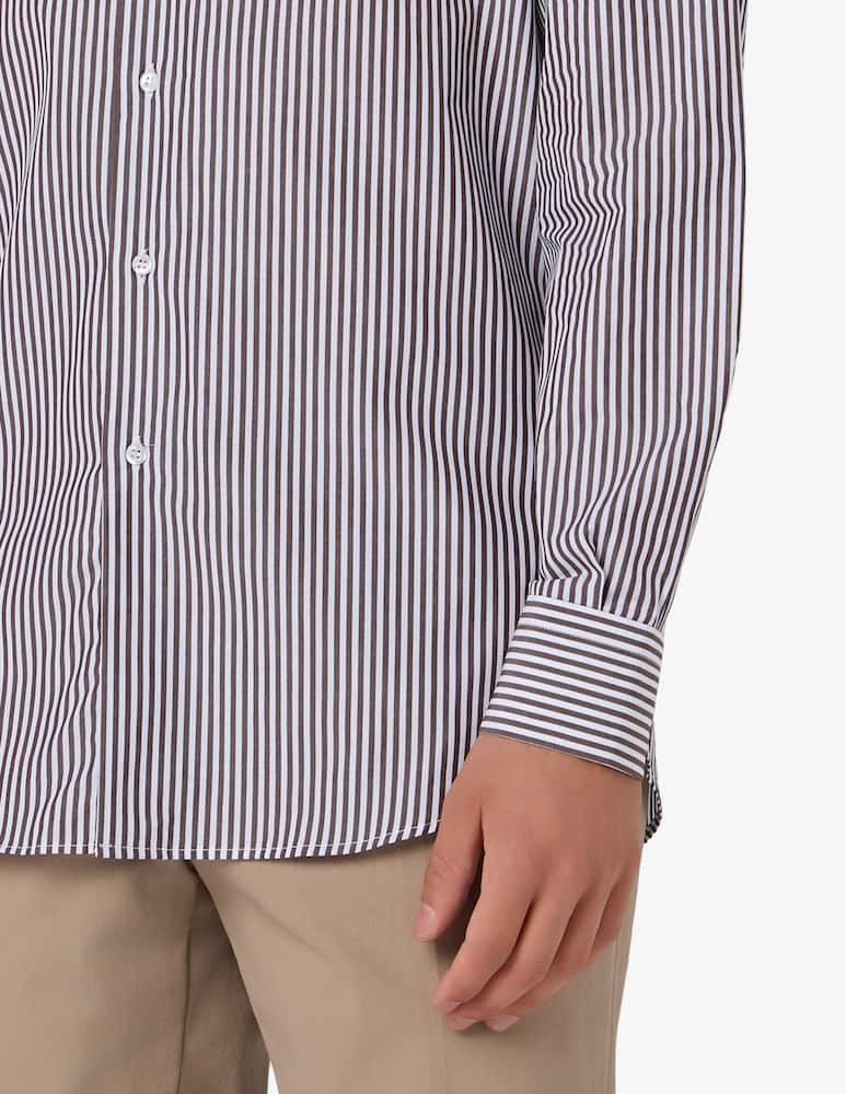 Sartoria Italiana Striped poplin shirt - picture 4 Sartoria Italiana Striped poplin shirt - picture 4