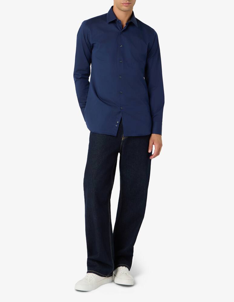 rinascente Sartoria Italiana Camicia classica in twill di cotone modern fit