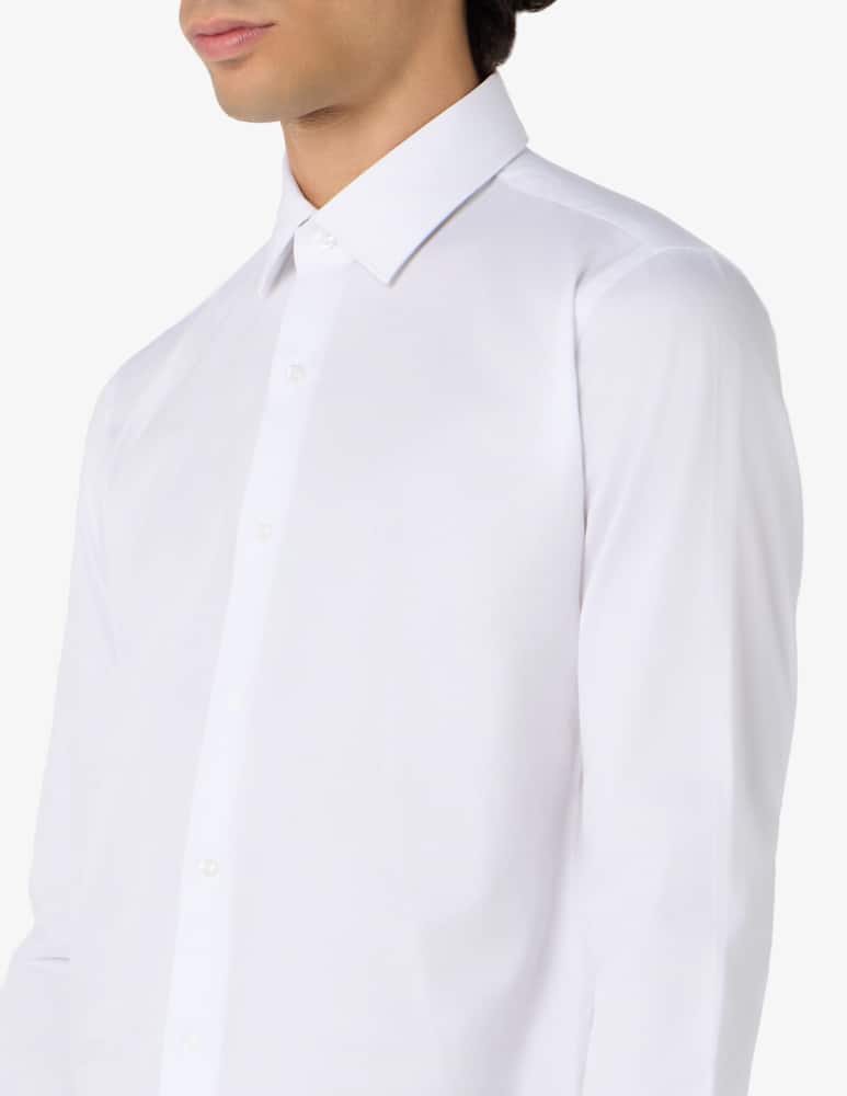 rinascente Sartoria Italiana Camicia classica in twill di cotone modern fit